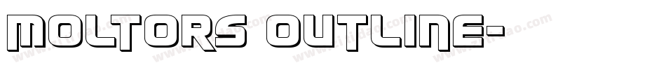 Moltors Outline字体转换